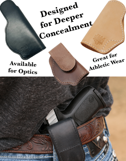 Original Magnetic Holster designed for deep concealment - great for athletic wear - available for optics and available in 6 colors