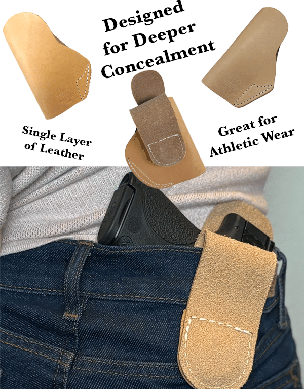 Roughneck Magnetic Gun Holster designed for deep concealmeant and great gun holster for athletic clothes.