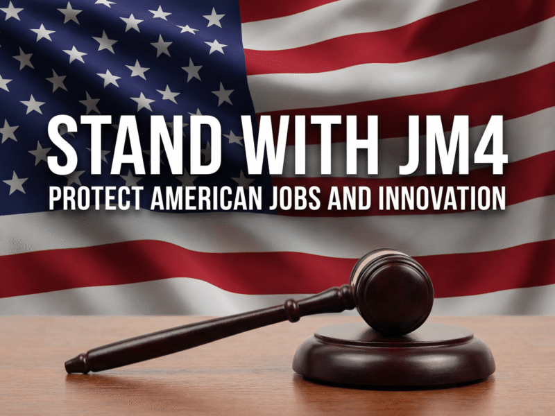 Stand with JM4 Protect American Jobs and Innovation