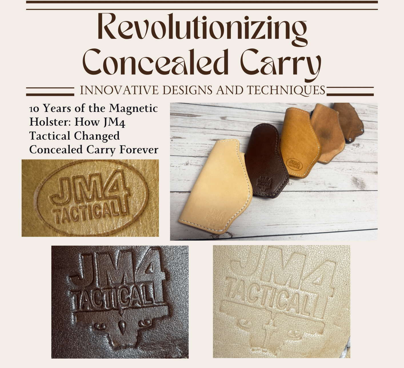 10 Years of the Magnetic Holster: How JM4 Tactical Changed Concealed Carry Forever